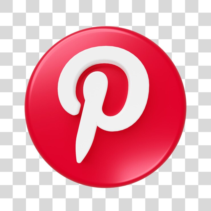 PSD les icônes des médias sociaux 3d pinterest