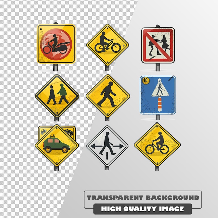 PSD ícones simples e eficazes em fundo transparente