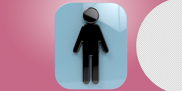 PSD icônes de toilettes, symbole homme et femme, panneaux de toilettes, panneaux de toilettes wc, illustration png transparent