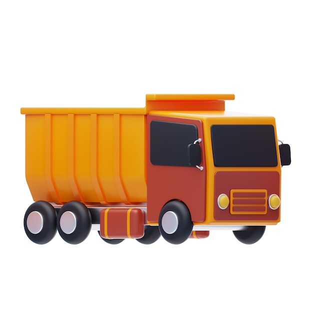 Iconica 3D del camion di scarico