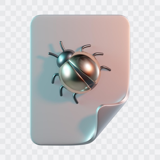 Iconica 3D del file di bug