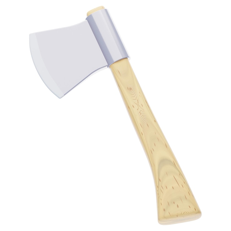PSD iconica 3d dell'assa di legno