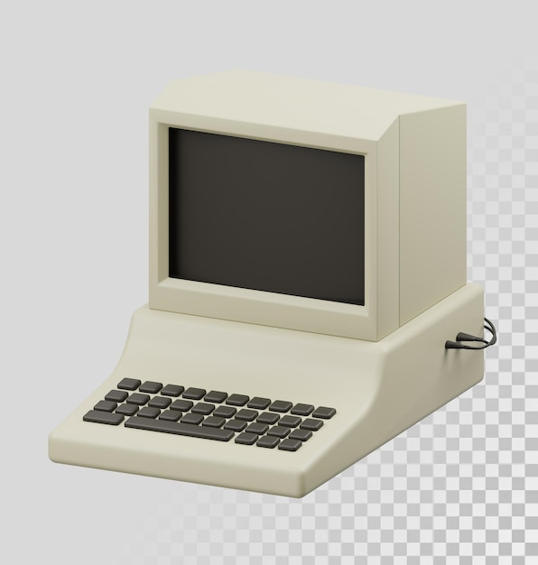 Iconica 3D dell'elettronica retro PSD