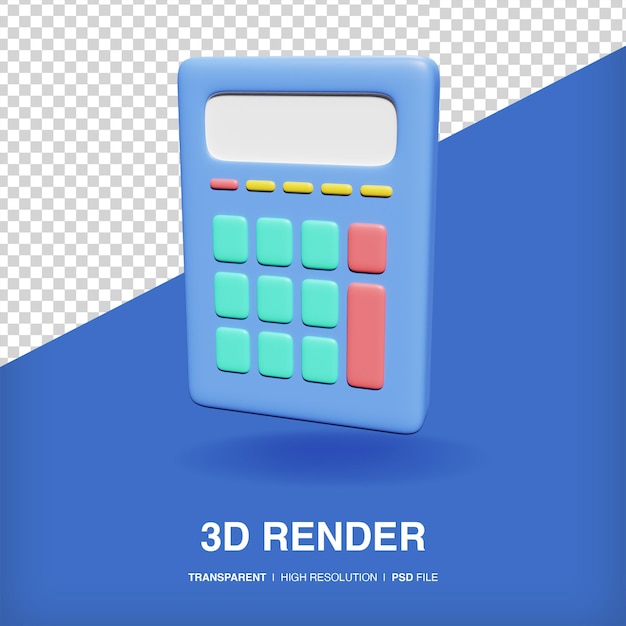 Iconica 3D della calcolatrice