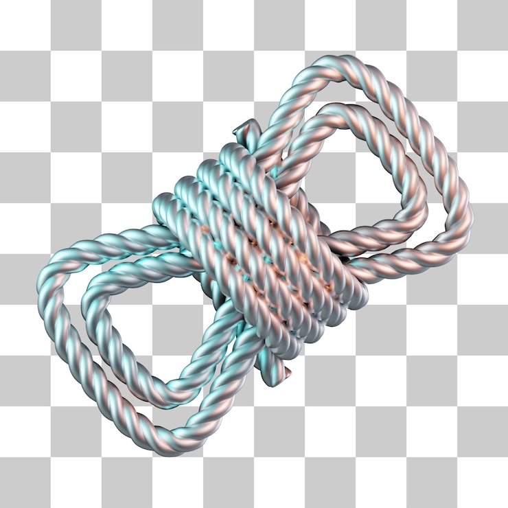 PSD iconica 3d della corda all'aperto