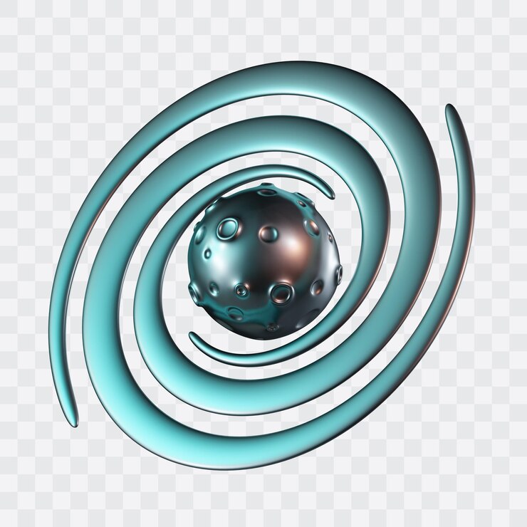 PSD iconica 3d della galassia del buco nero