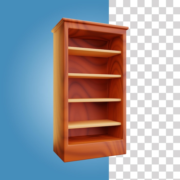 PSD iconica 3d della libreria