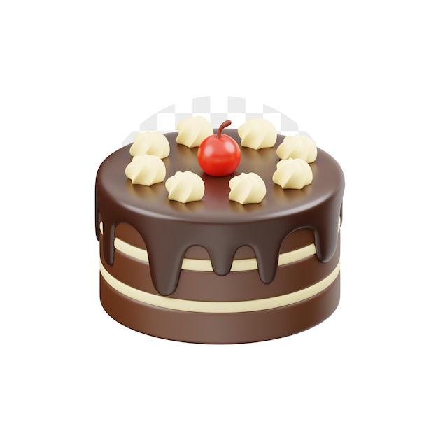 Iconica 3D della torta