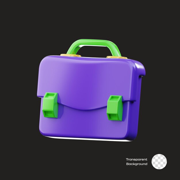 Iconica 3D delle finanze della valigetta