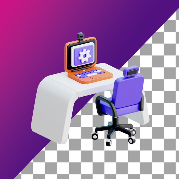 Iconica 3D di Home Office