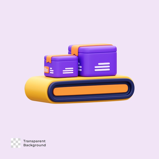Iconica 3D di shorting del pacchetto