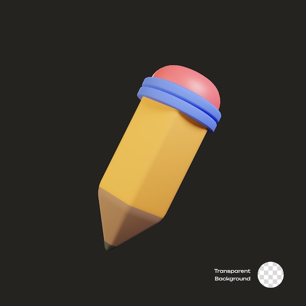 Iconica 3D stazionaria a matita