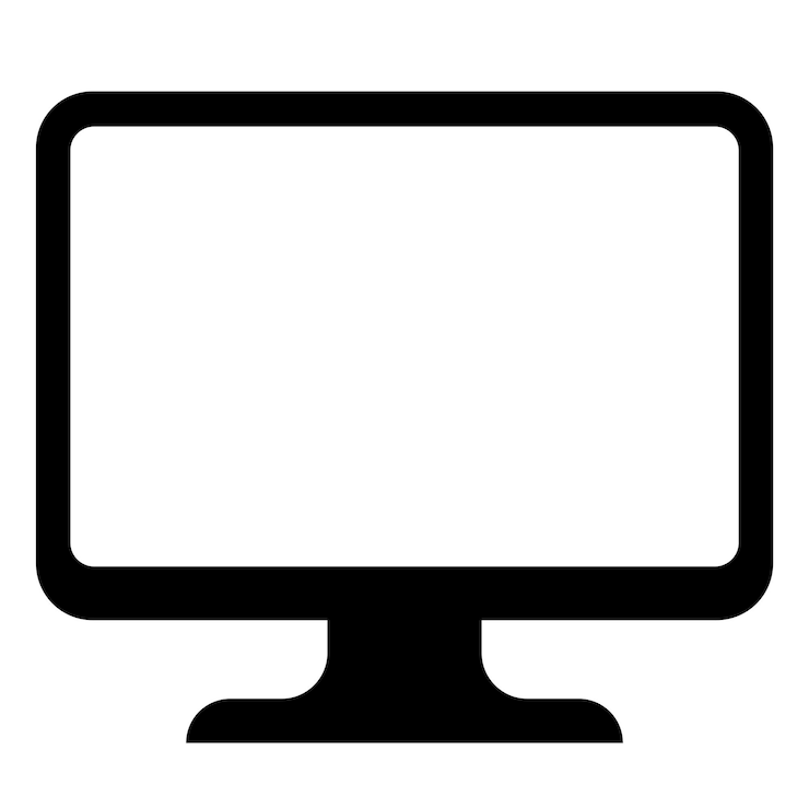 PSD iconica del computer rand