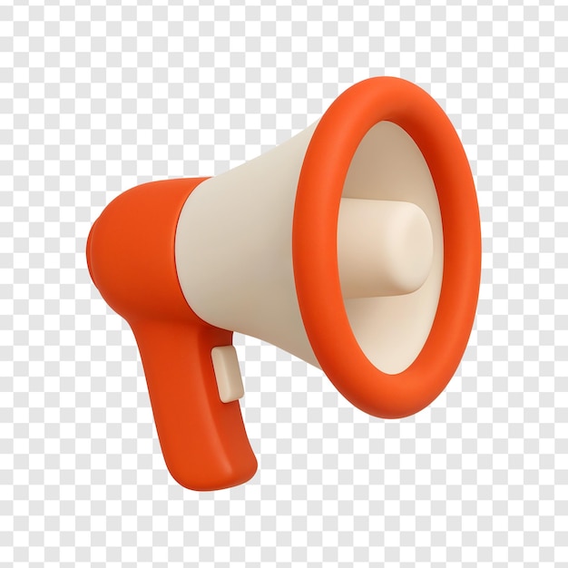 Iconica del megafono 3D