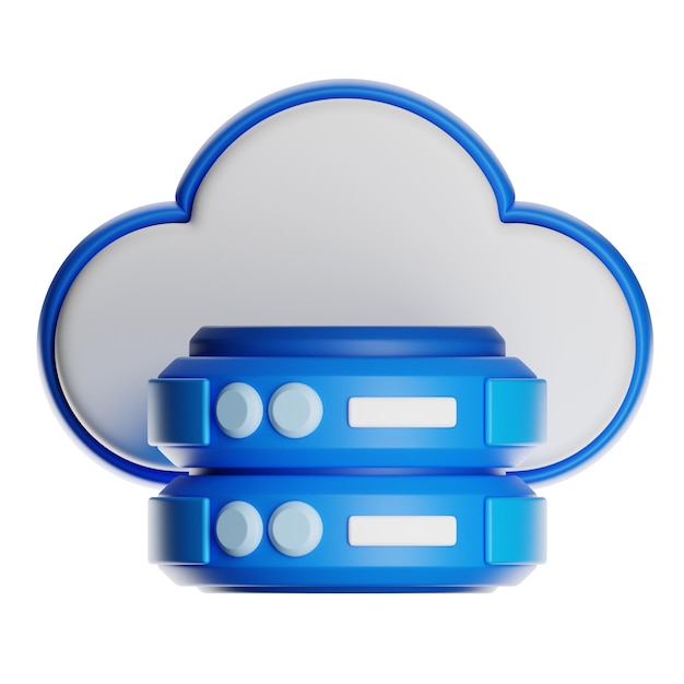 Iconica del server di archiviazione cloud