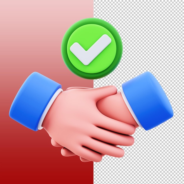 Iconica dell'accordo di stretta di mano