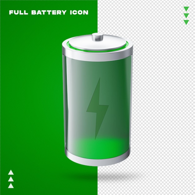 Iconica della batteria piena