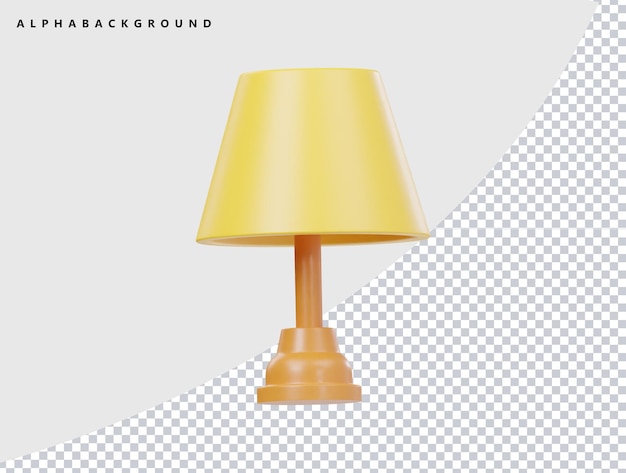 Iconica della lampada da letto 3D
