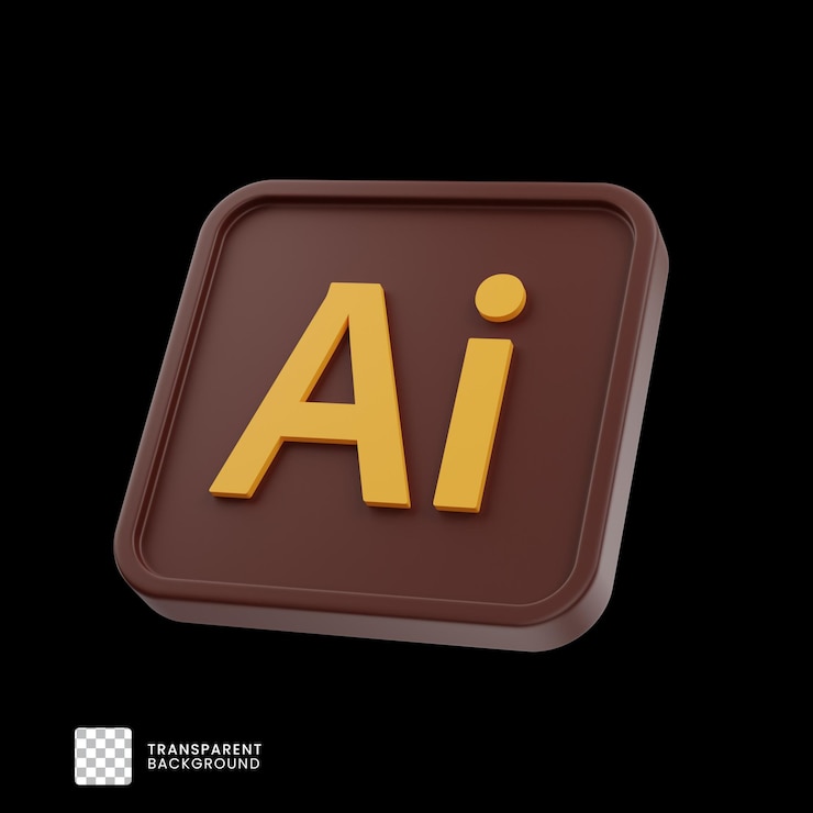 PSD iconica di adobe illustrator 3d
