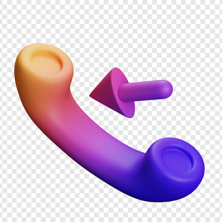 PSD iconica di chiamata in entrata 3d
