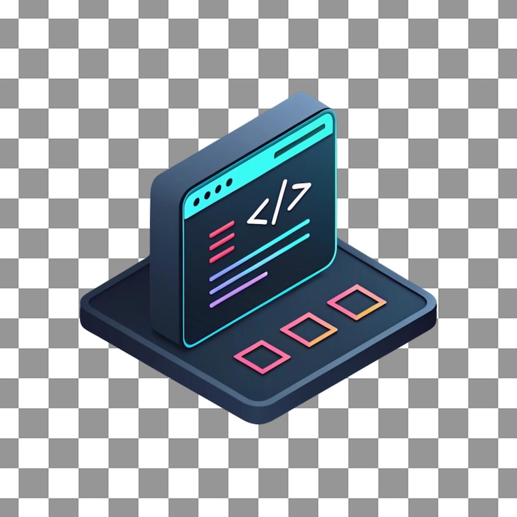 PSD iconica di codifica del software