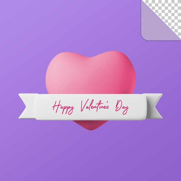 Iconica di cuore 3D