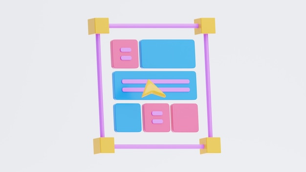 Iconica di layout 3D