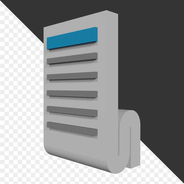 PSD iconica di legge 3d