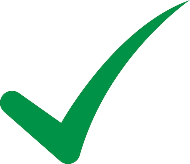 Iconica di spunta verde