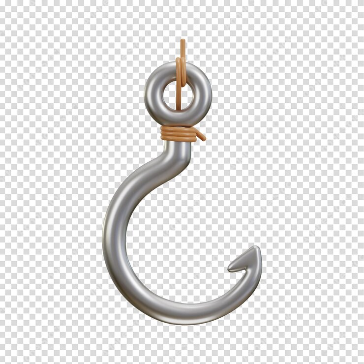 PSD iconica di un gancio da pesca 3d