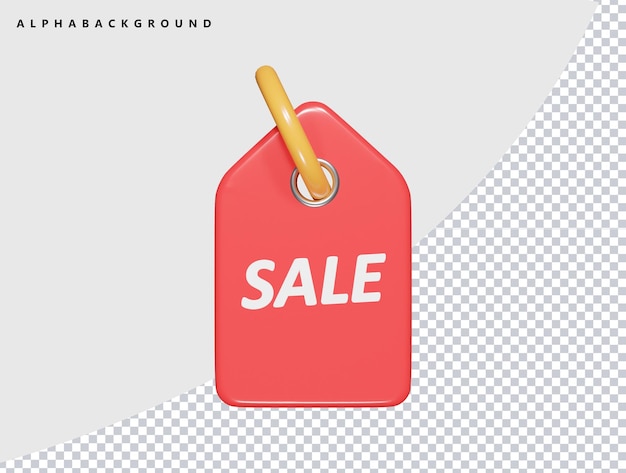 Iconica di vendita illustrazione di rendering 3D