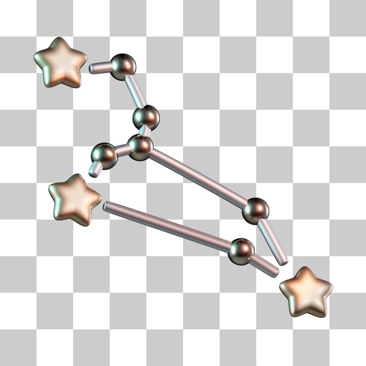PSD icônico 3d da constelação do zodíaco