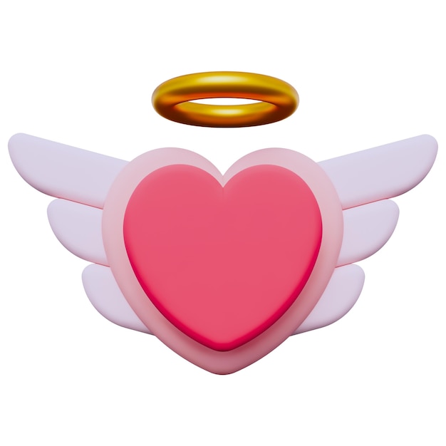 Icônico de Ala de Amor 3D