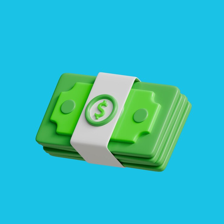 PSD icônico de pilha de dinheiro 3d