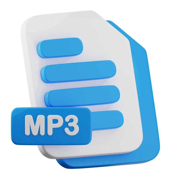 PSD iconio de archivo mp3