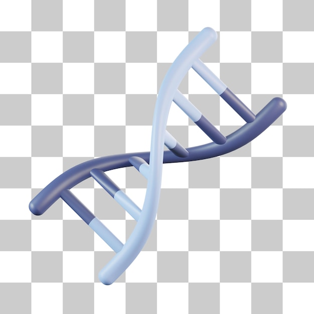 Icono 3D de ADN humano