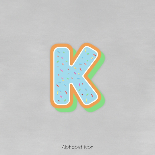 Icono 3d del alfabeto