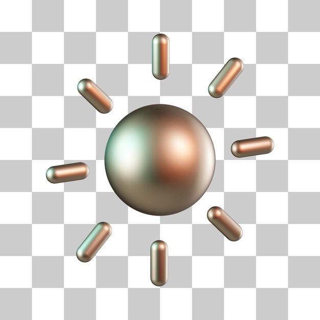Icono 3D de alto brillo
