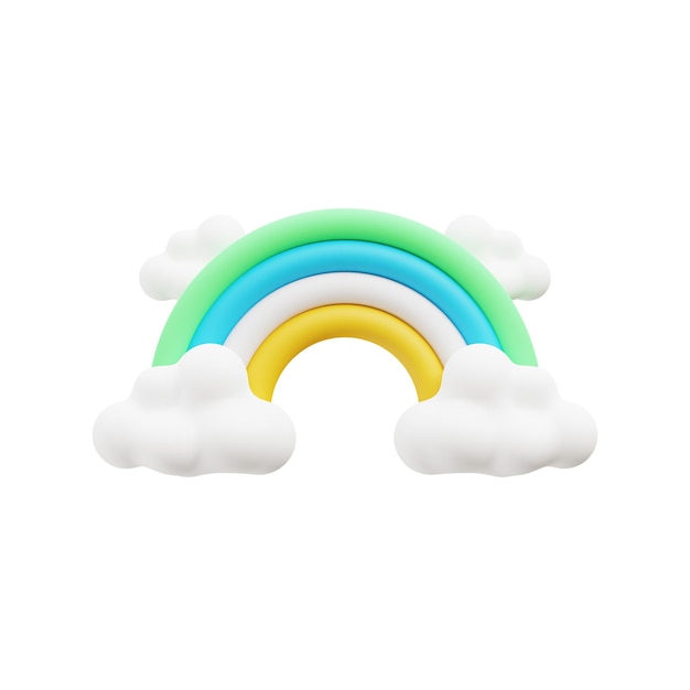 Icono 3D del arco iris