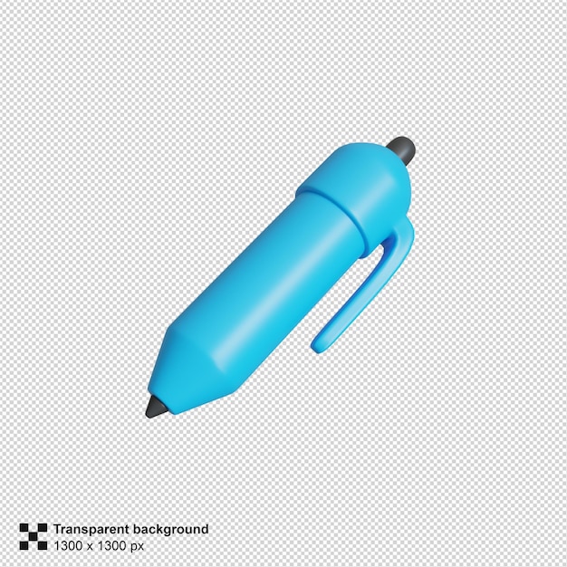 Icono 3D de artículos de escritorio