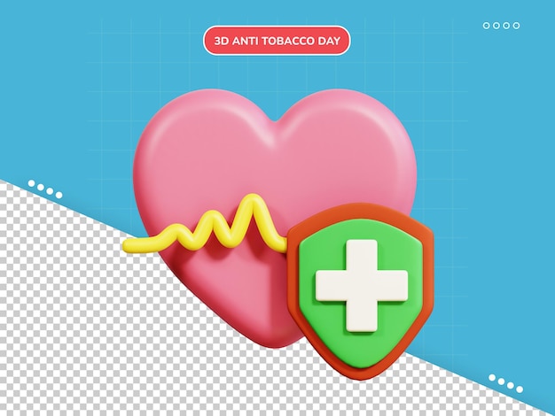 Icono 3d de atención médica