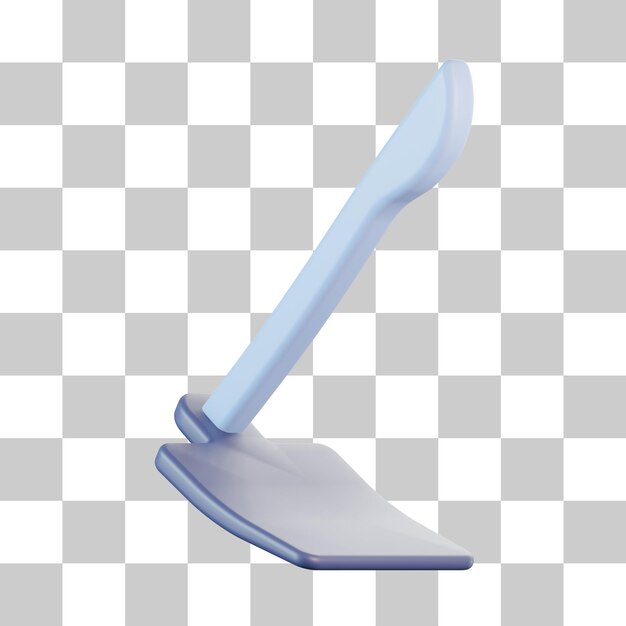 Icono 3D de la azada