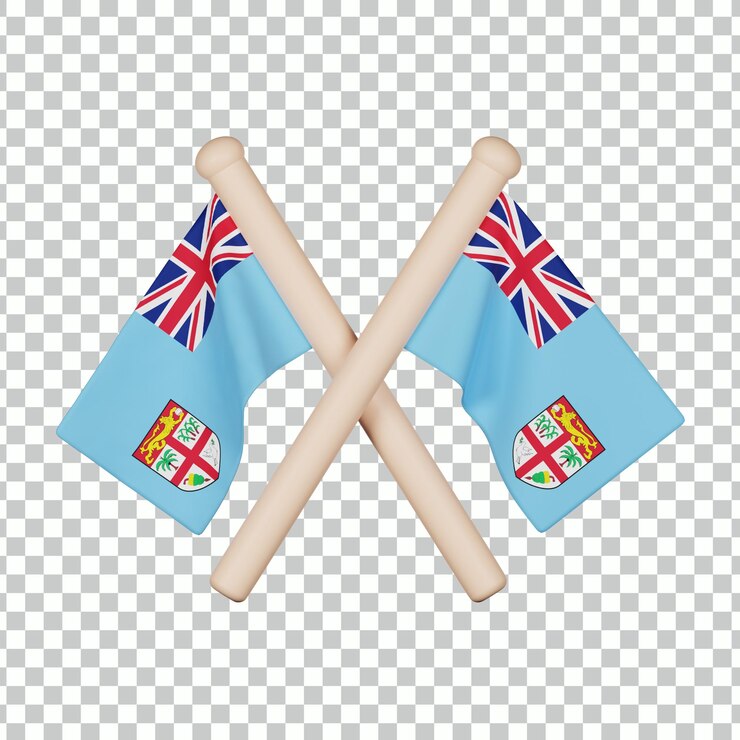 PSD icono 3d de la bandera de fiji