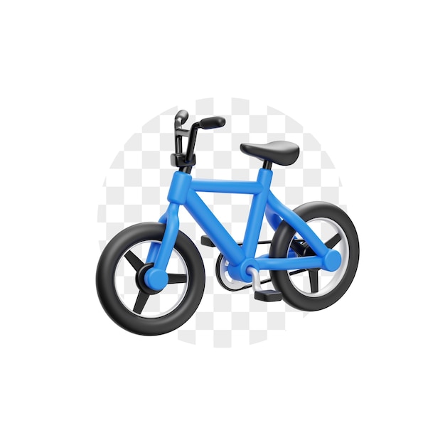 PSD icono 3d de bicicleta