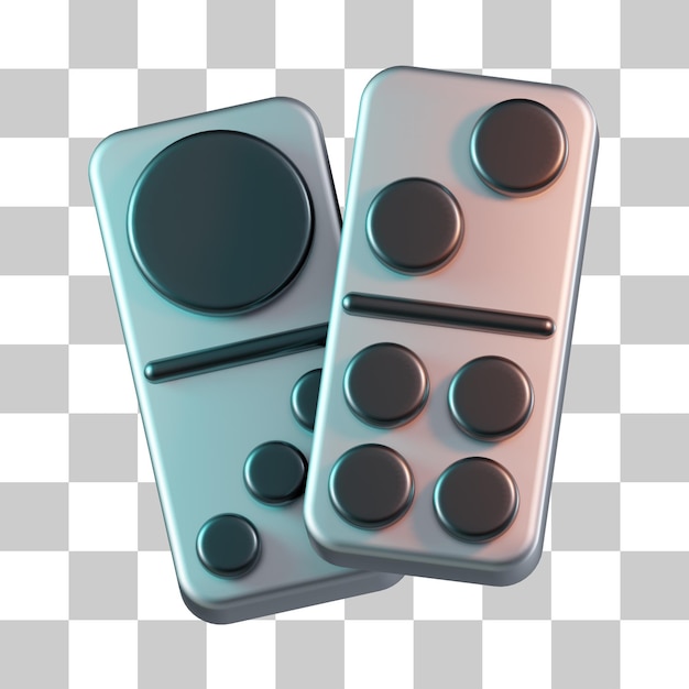 Icono 3D de bloque Domino