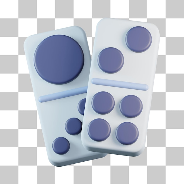 Icono 3D de bloque Domino