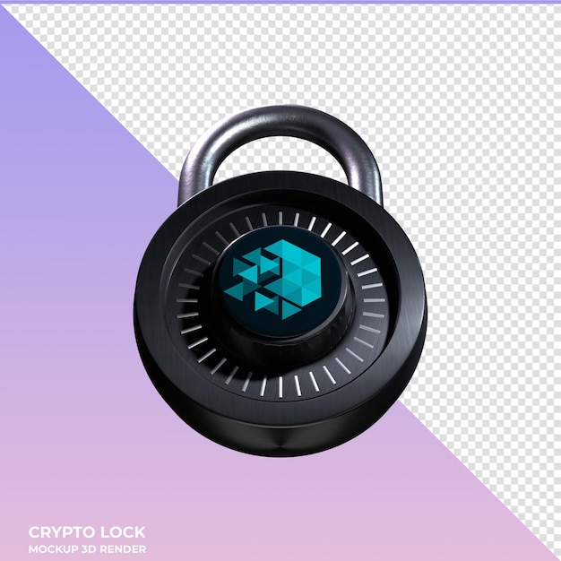 El icono 3D de bloqueo criptográfico IoTeX IOTX