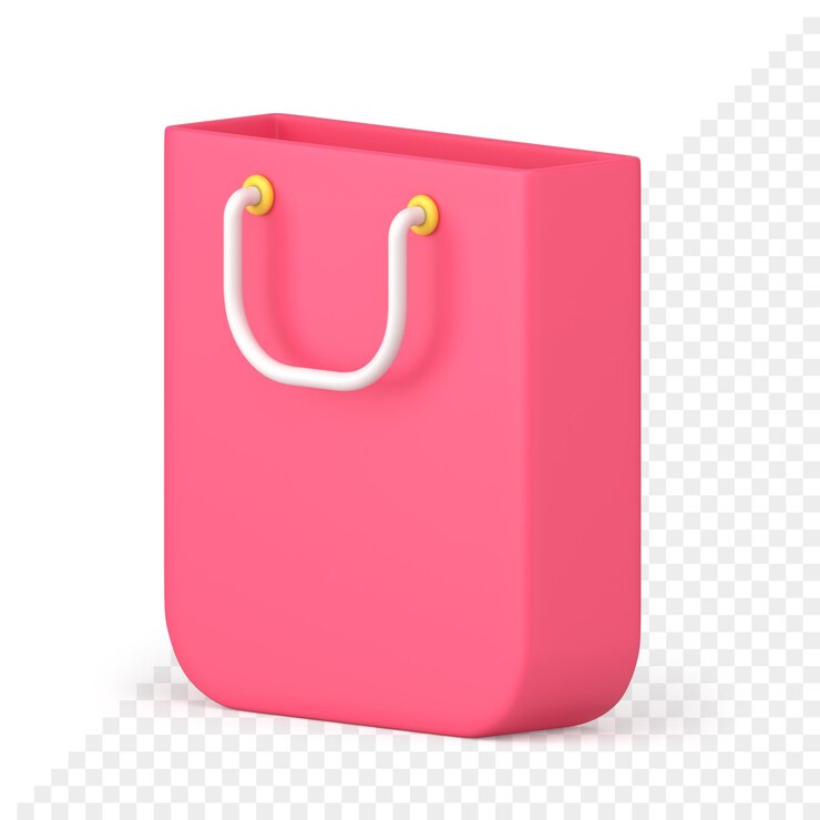 PSD icono 3d de bolsa de compras