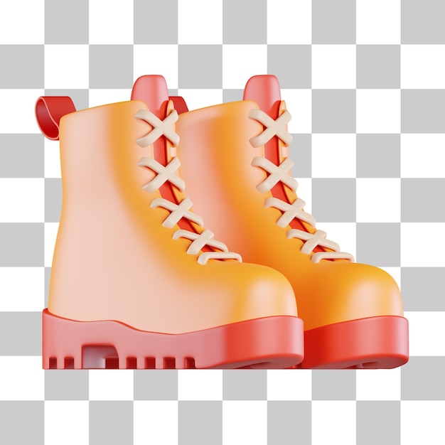 Icono 3D de botas