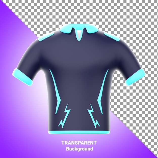 PSD icono 3d de la camiseta del equipo de cricket ipl